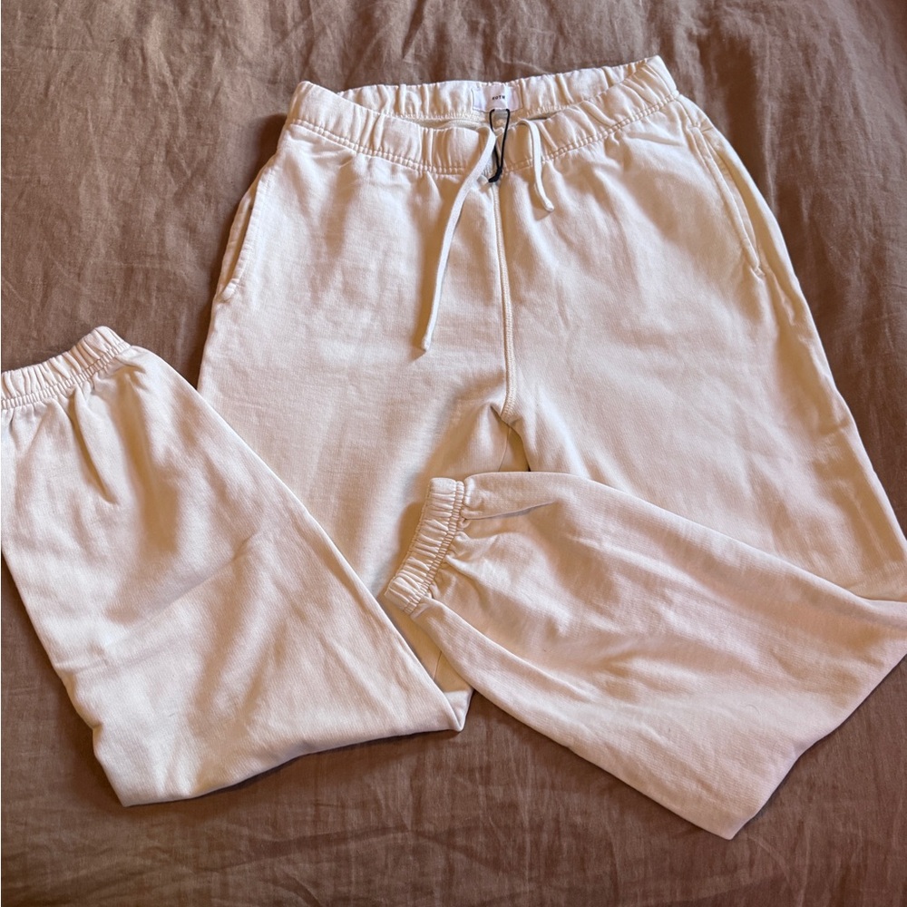 KOTN Cream Jogger Pants